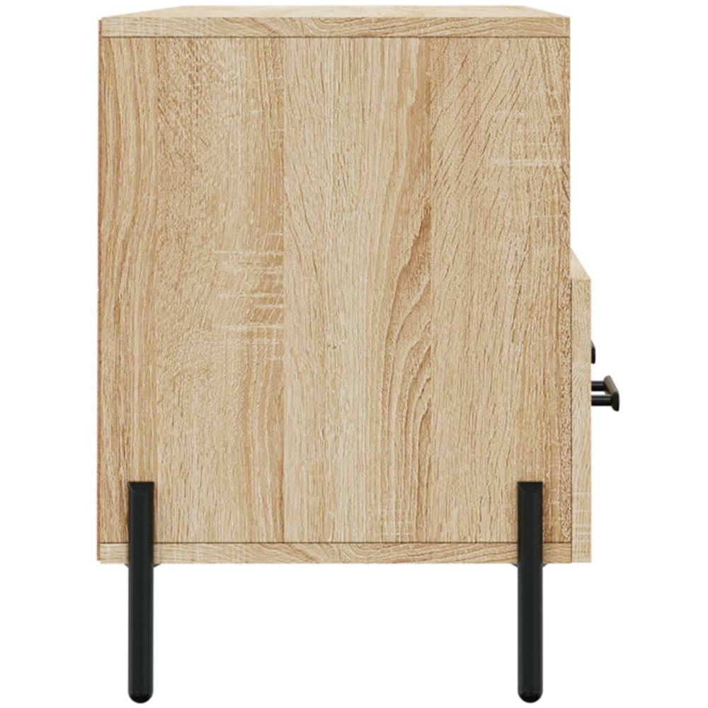 vidaXL 3 Drawer 3 Shelf Sonoma Oak TV Cabinet Image 7