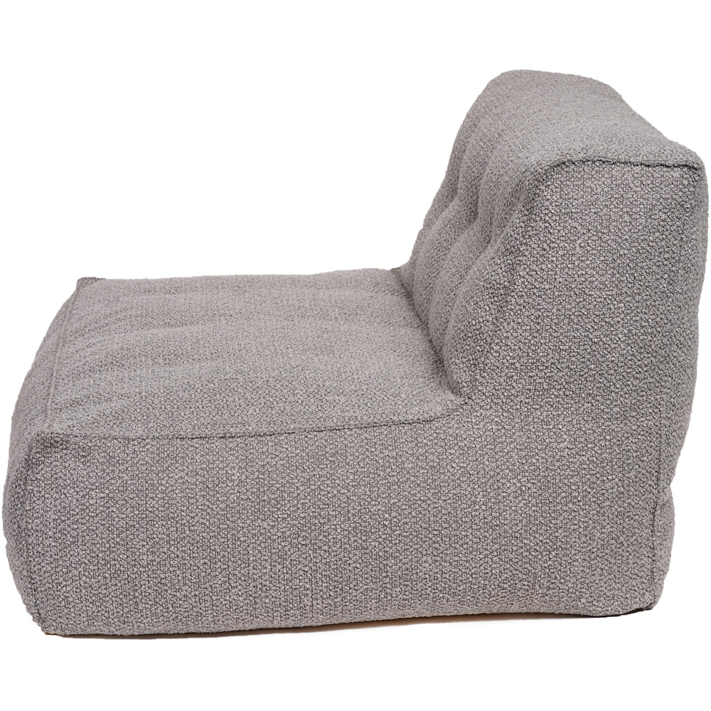 Kaikoo Grey Quilting Boucle Lounger Image 5