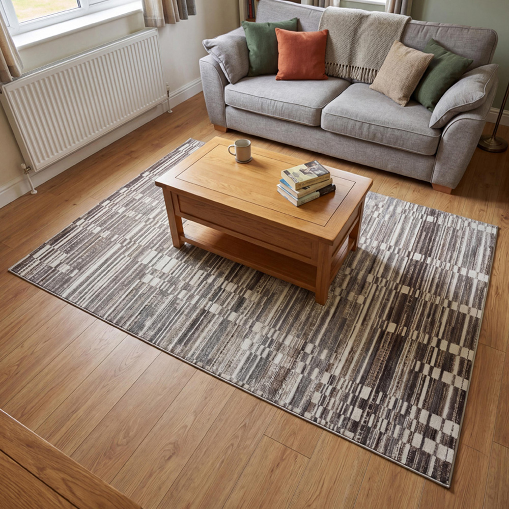 Arthouse Muse Abstract Grey Rug 160 x 230cm Image 1