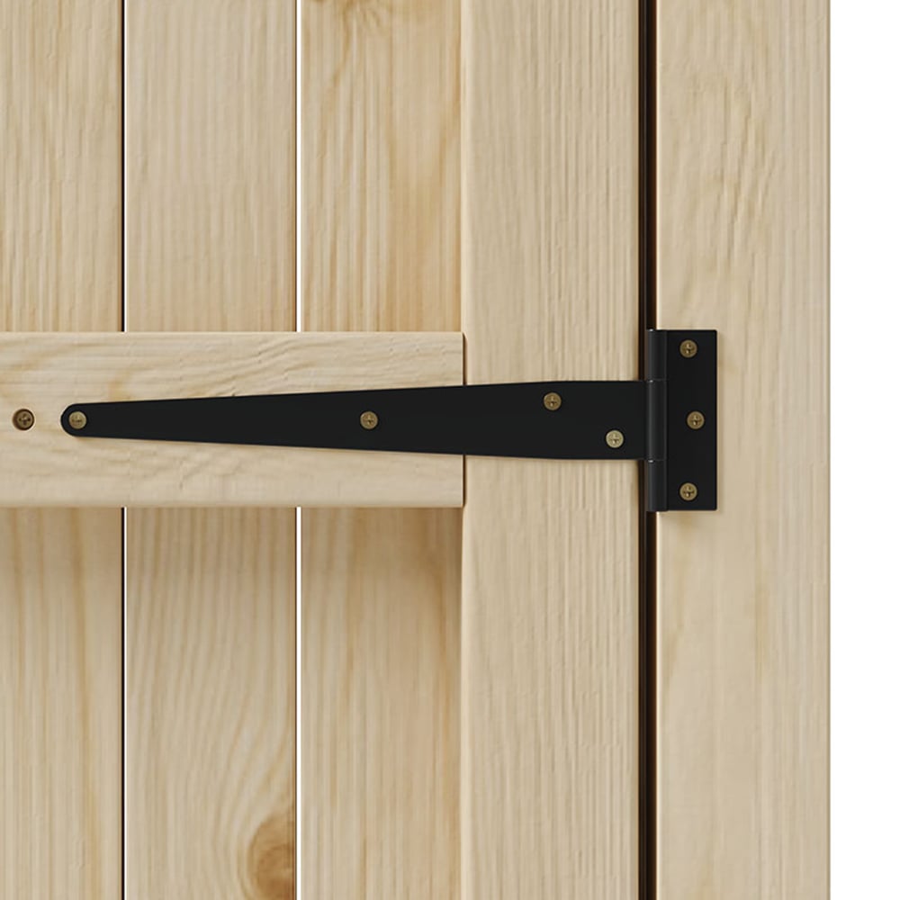 Living and Home Sturdy Wooden Garden Gate with Latch 99 x 6 x 180cm Image 5