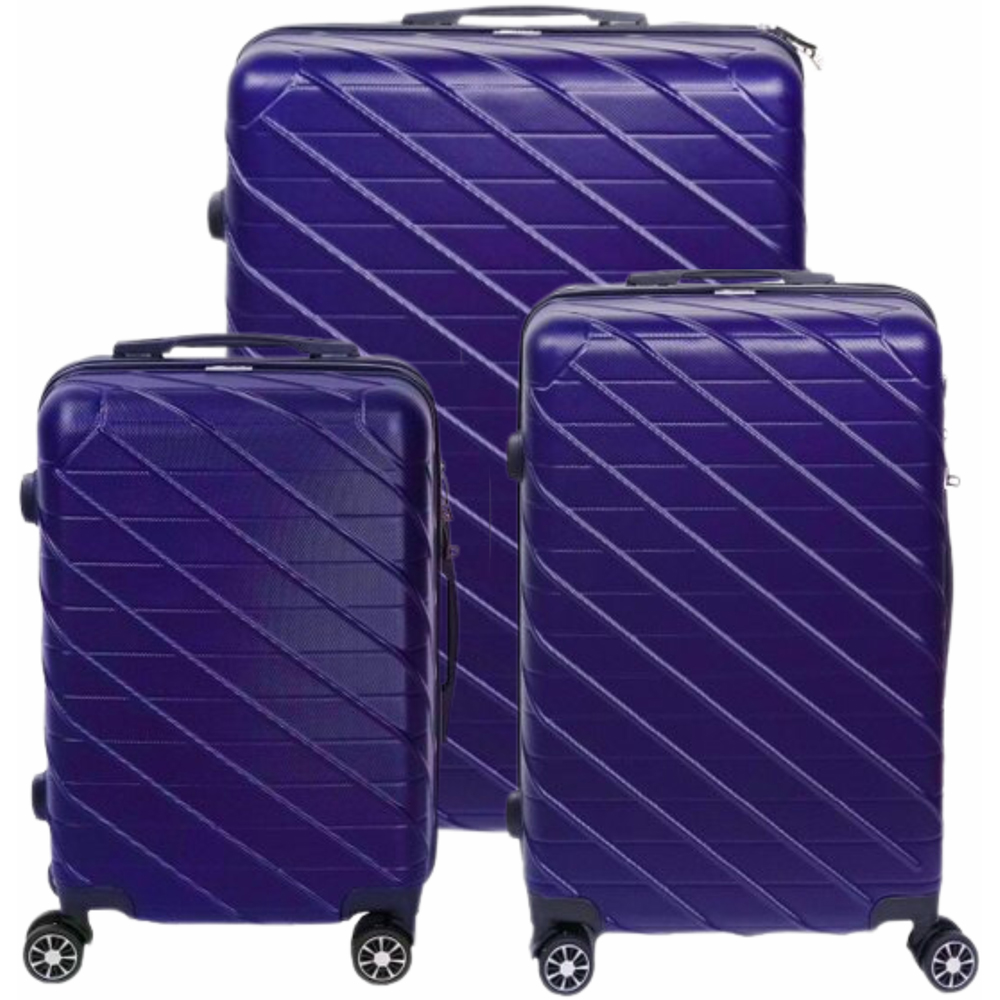 Alivio Set of 3 Navy Blue Suitcase Luggage Image 1