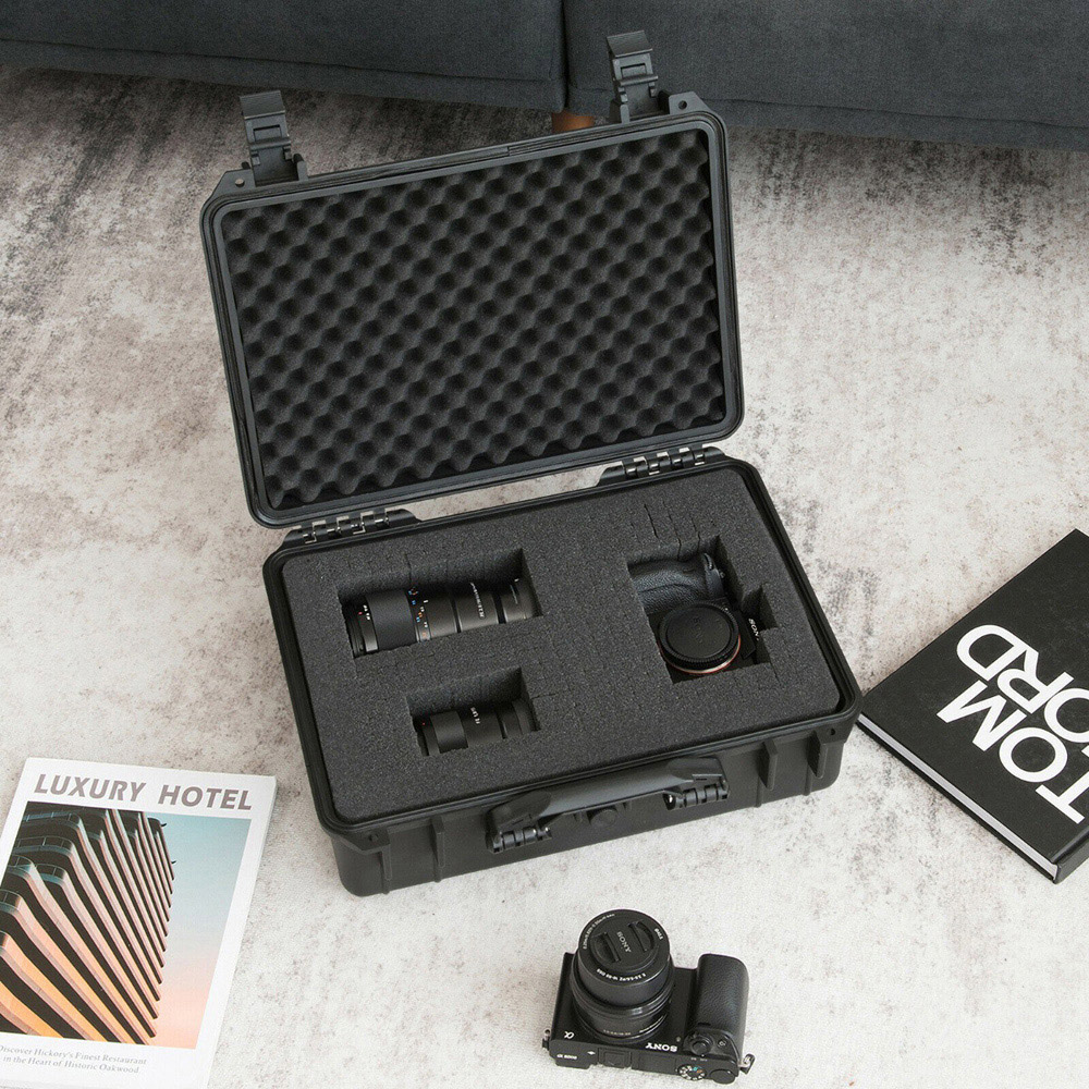 Costway Portable Waterproof Hard Case with Customizable Foam Insert 34 x 31cm Image 2