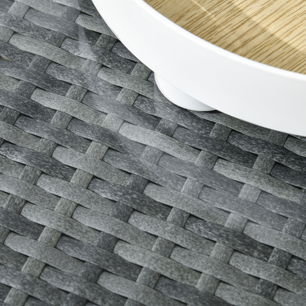 Outsunny 4 Seater Beige Rattan Sofa Lounge Set Image 3