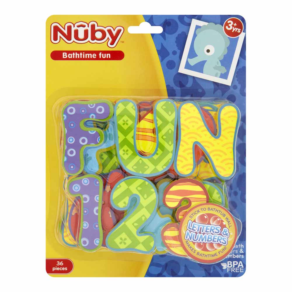 Nuby Foam Bath Letters and Numbers Image