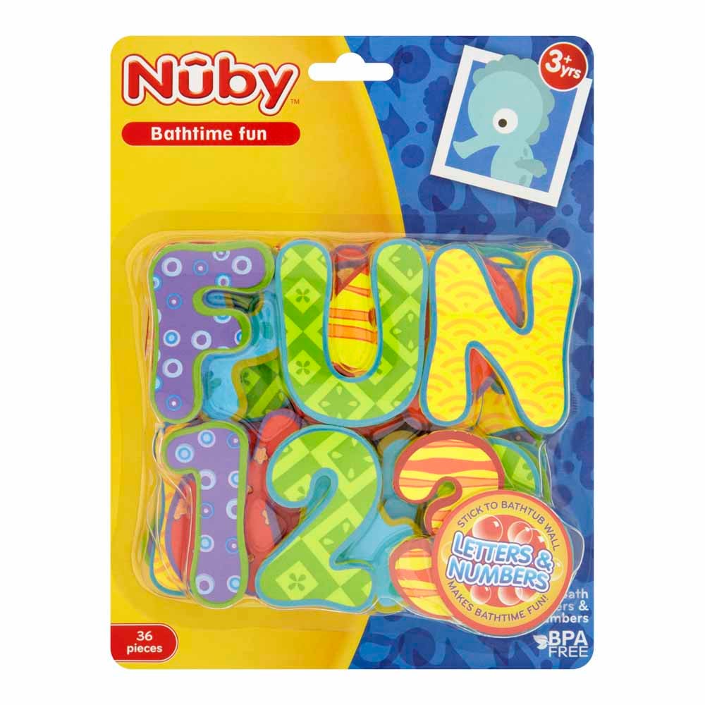 bath time letters and numbers