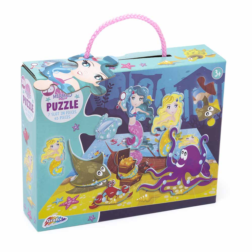 Grafix Small 3D Mermaid Puzzle Wilko