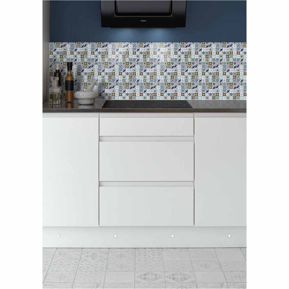 House of Mosaics Geo Moroccan Bright Self Adhesive Mosaic Tile Wilko