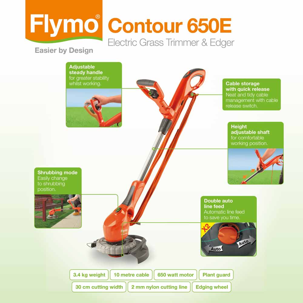 Flymo Contour 650E Electric Grass Trimmer Image 9