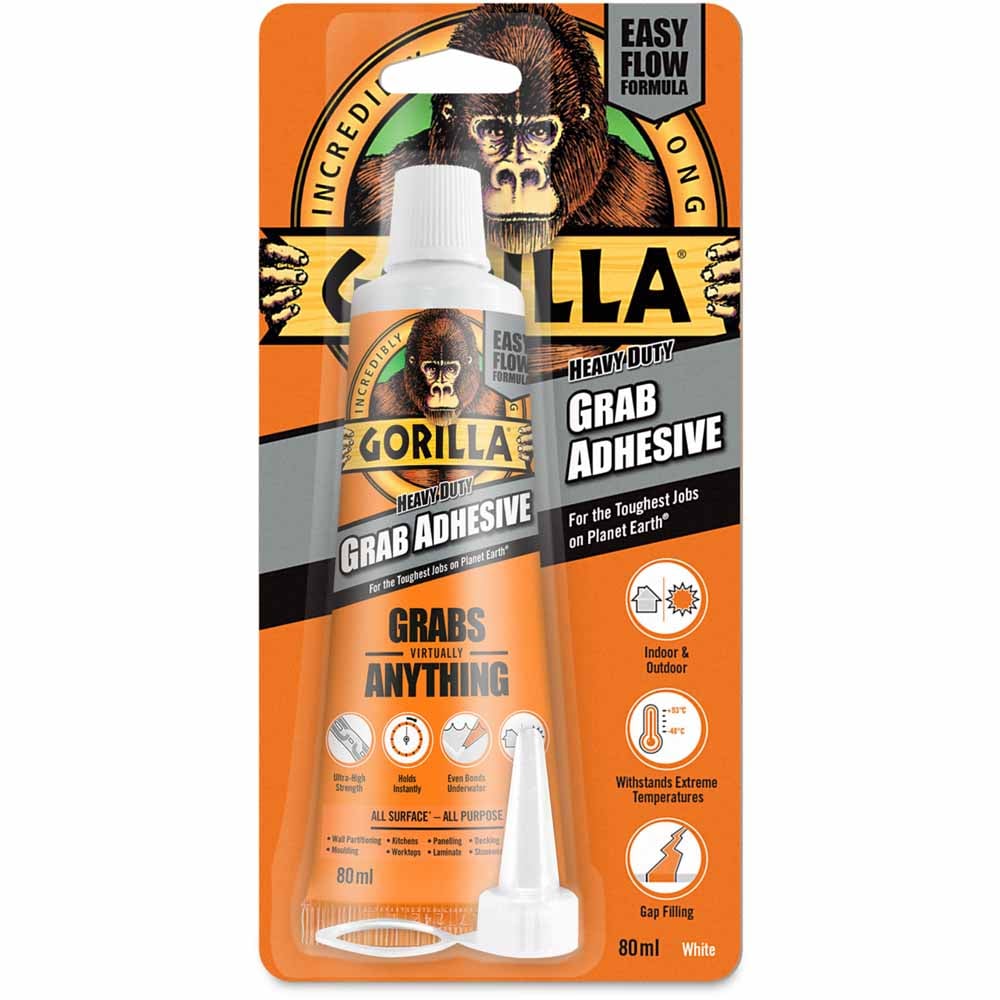 Gorilla Grab Adhesive White 80ml Image 1