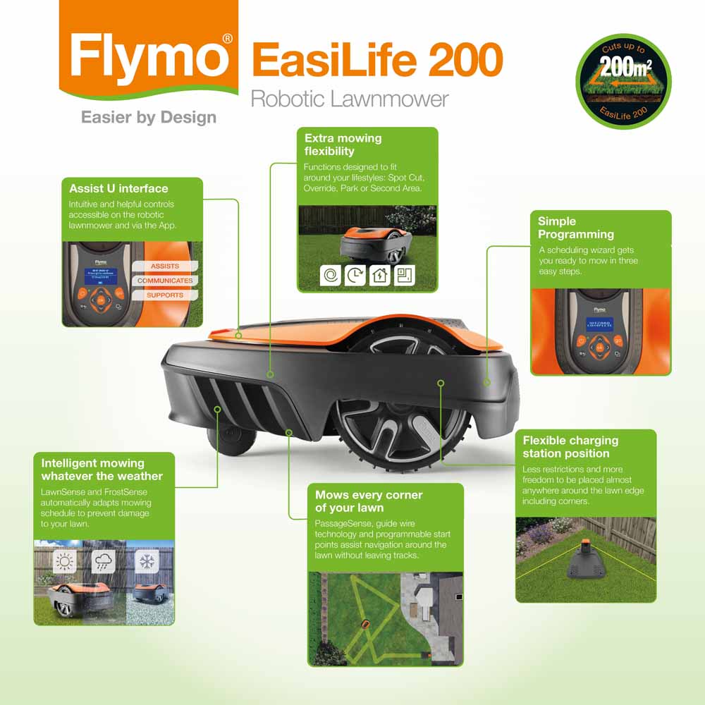 Flymo EasiLife 200 Robotic Lawn Mower Image 8