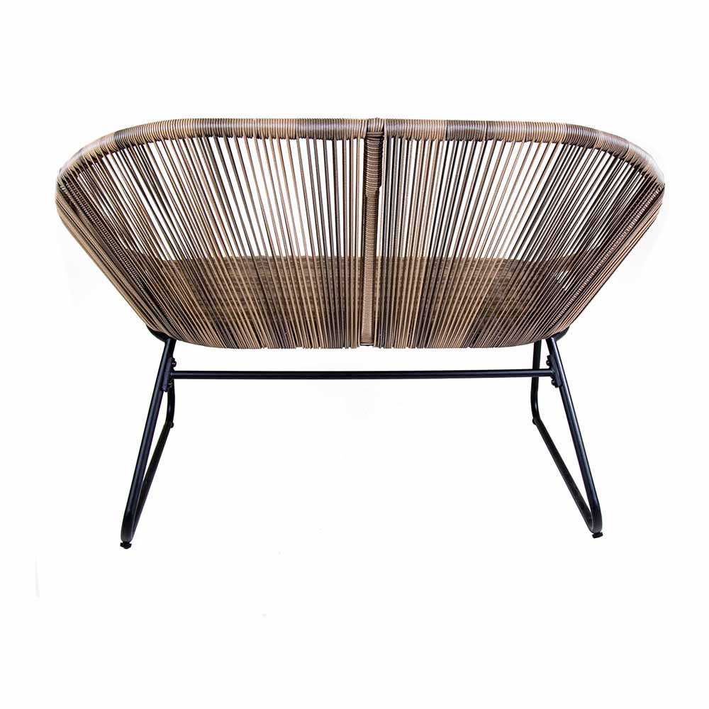 Charles Bentley Bali 2 Seater Bench Natural | Wilko