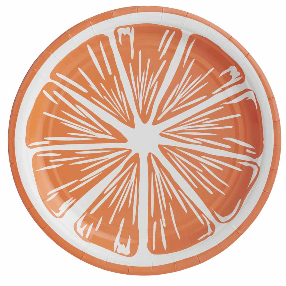 Wilko Fruits Paper Plate 8 pack Wilko