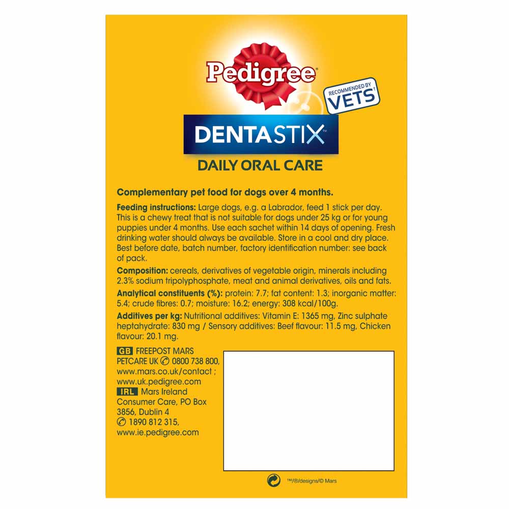 Pedigree 56 pack Dentastix Daily Dental Chews Large Dog Treats Image 6