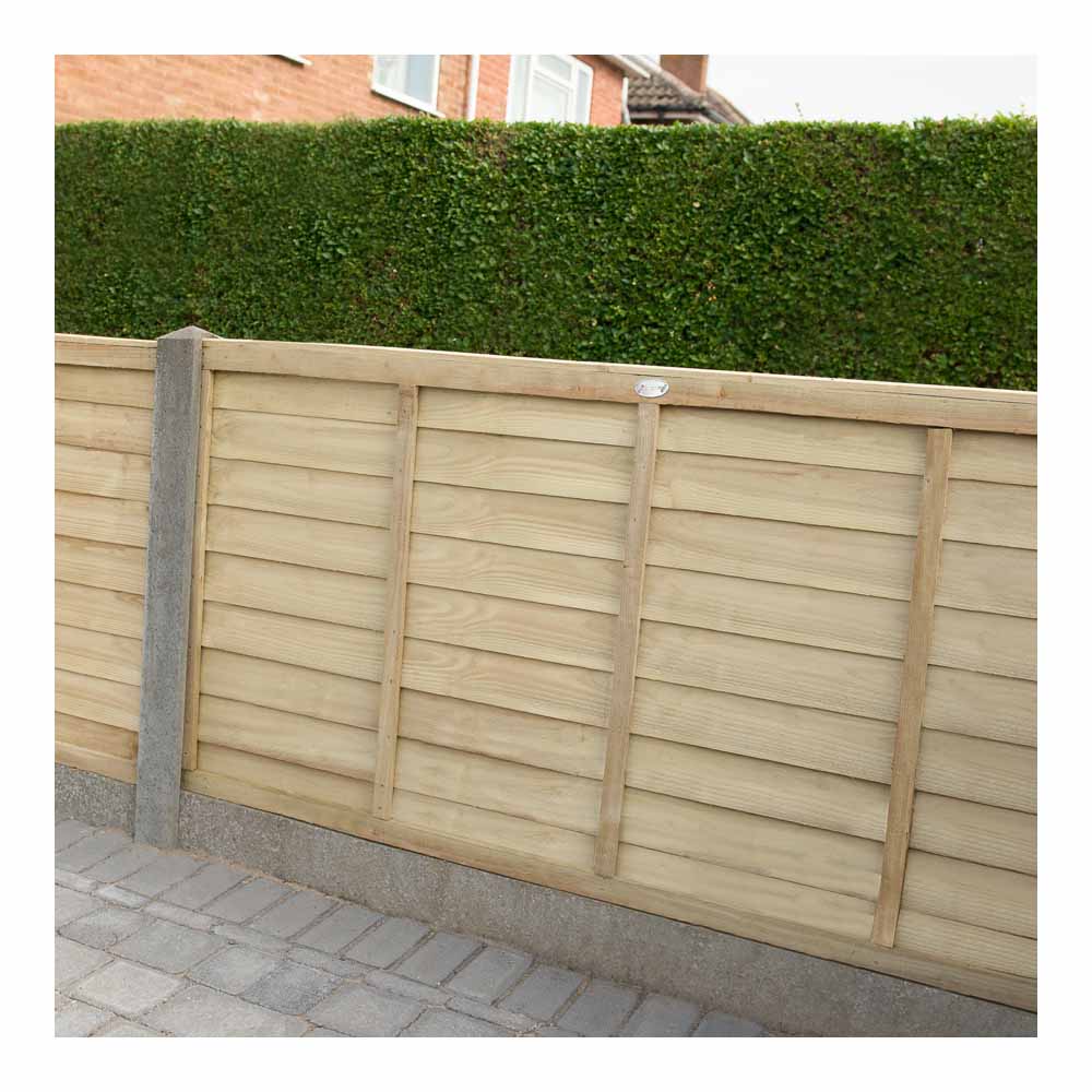 Forest Garden Superlap Pressure Treated  Fence Panel 6 x 3ft 6 Pack Image 1