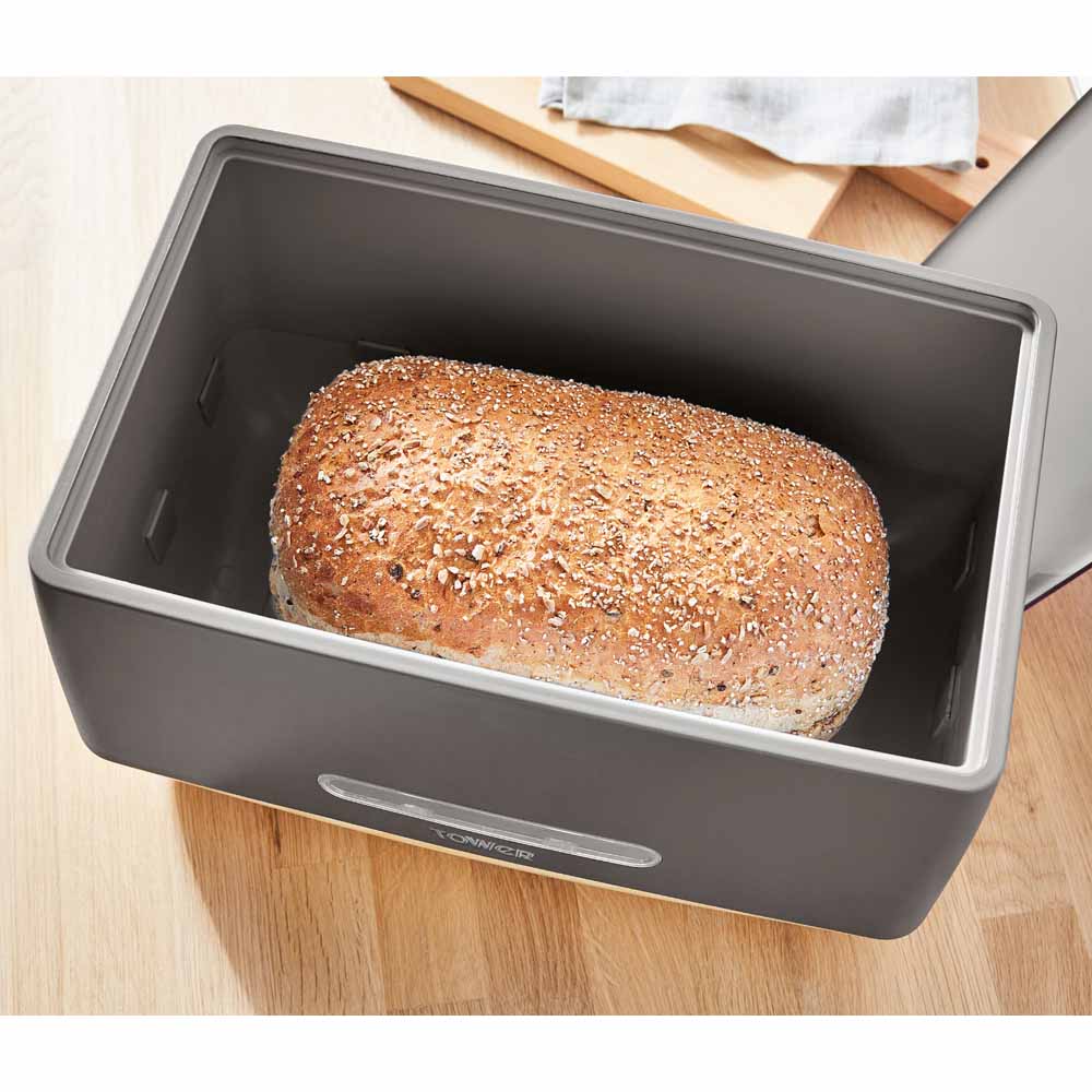 Tower Scandi Bread Bin Grey Wilko