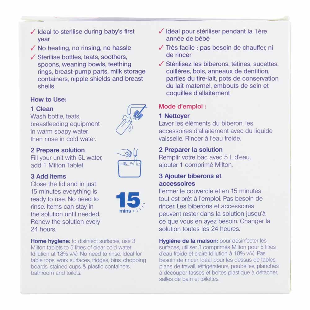 Milton Sterilising Tablets 28pk 112g Image 2