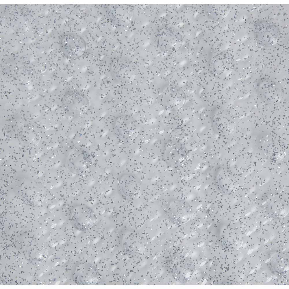 Wilko Silver Glitter Bathmat 39 x 69cm Image 2