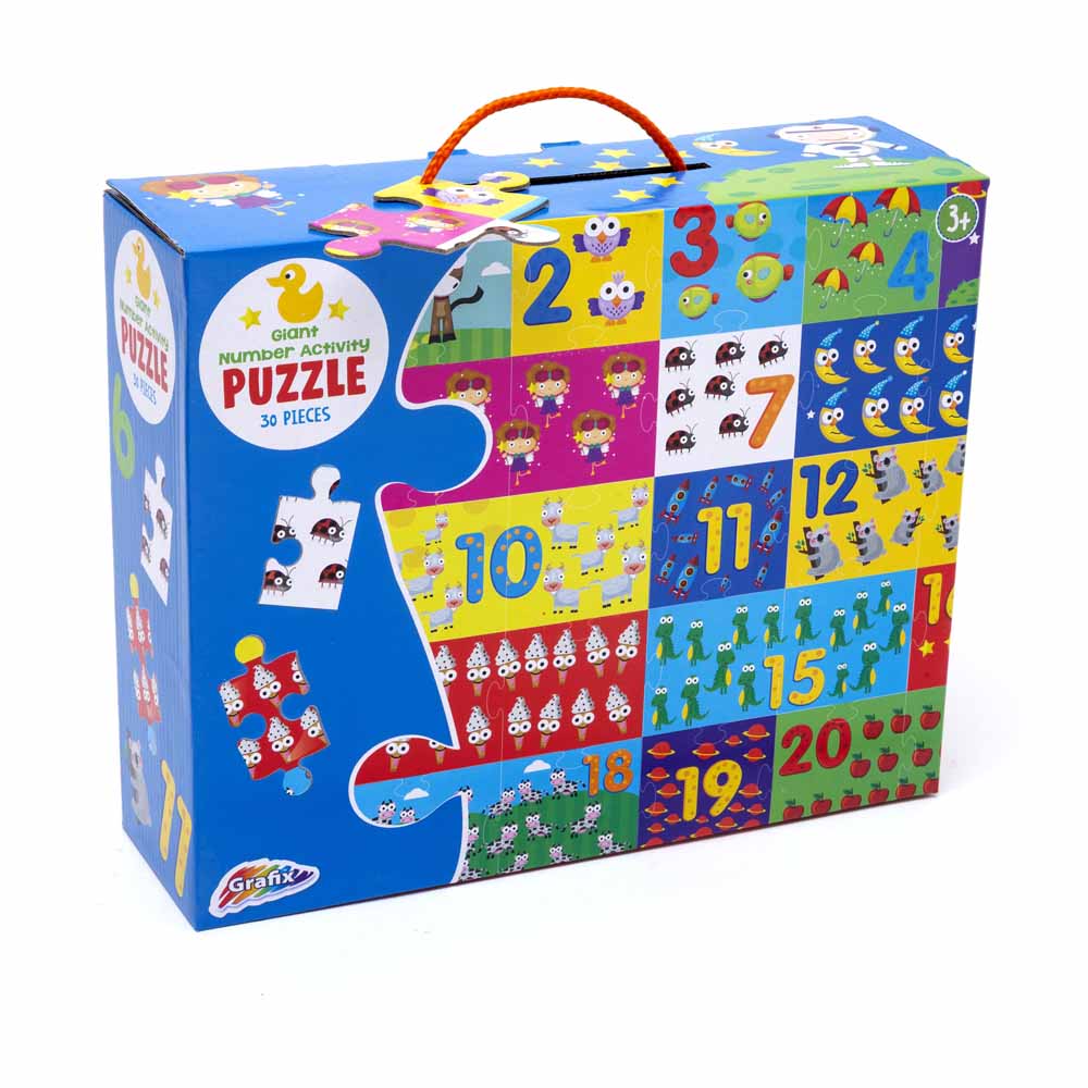 Grafix Giant Number Activity Puzzle 30 Pieces Age 3+ 