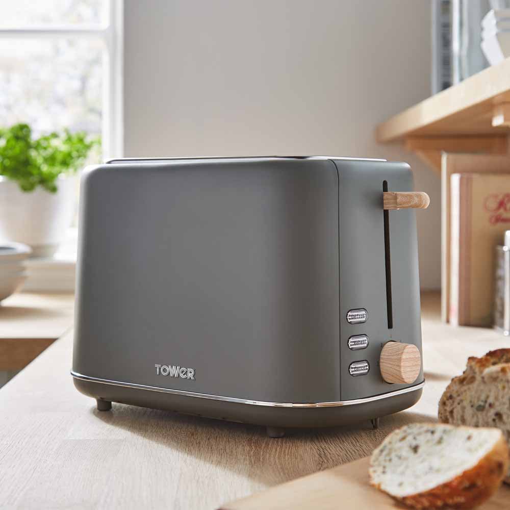 Tower T20027G Grey 2 Slice Scandi Toaster Image 7
