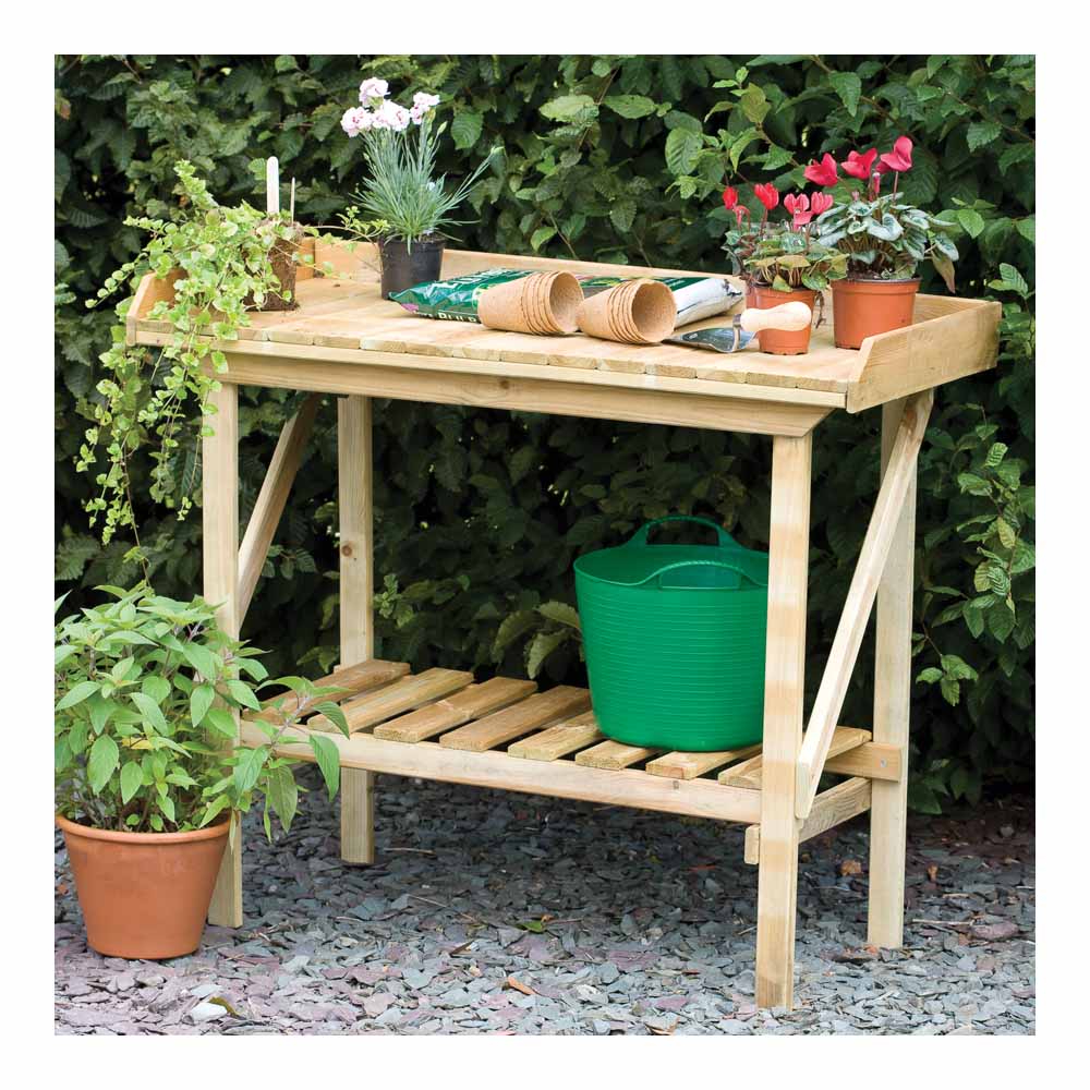 Forest Garden Potting Bench Mixed Softwood  - wilko