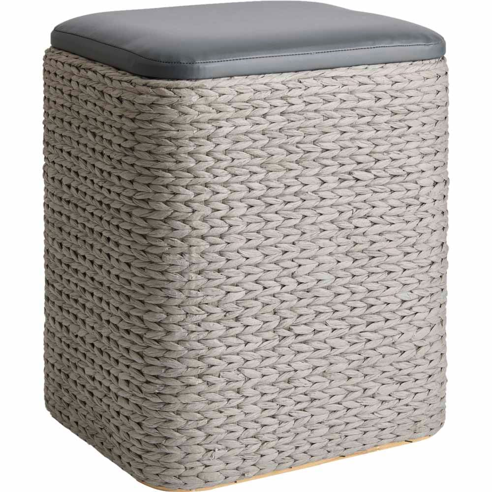 Wilko Grey Bath Stool Storage Large | Wilko