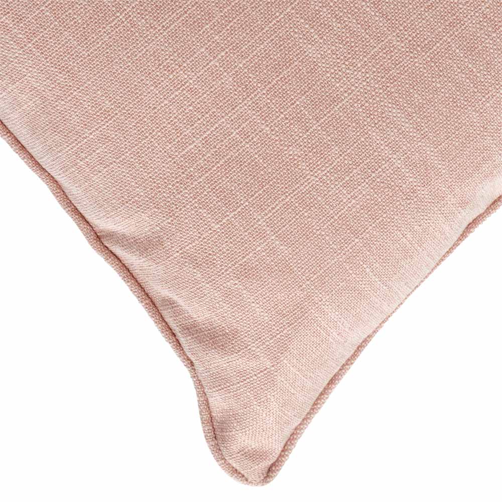 Wilko Pink Faux Linen Slub cushion 43x43cm Image 2