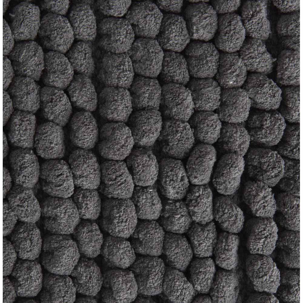 Wilko Grey Bobble Bath Mat Image 2