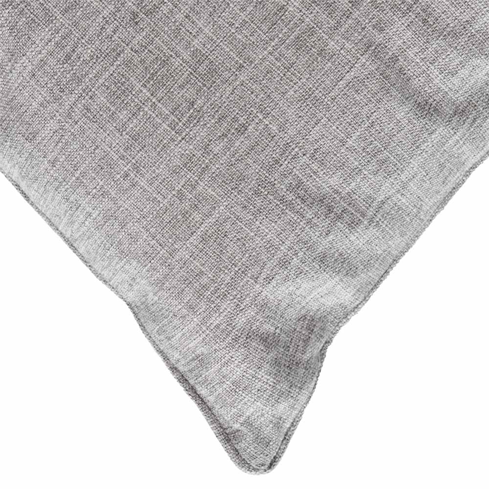 Wilko Grey Faux Linen Slub cushion 43x43cm Image 2