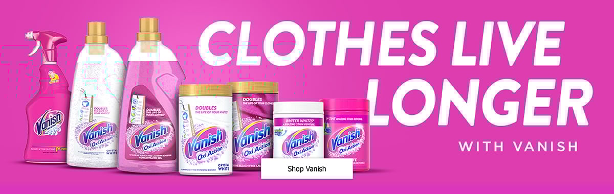 Vanish Laundry cleaning products