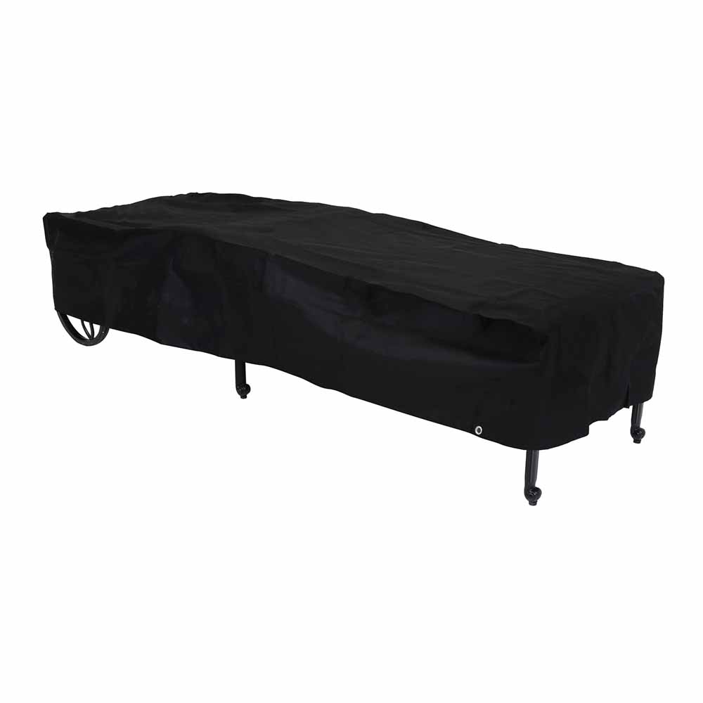 Charles Bentley Black Sun Lounger Cover Image 2