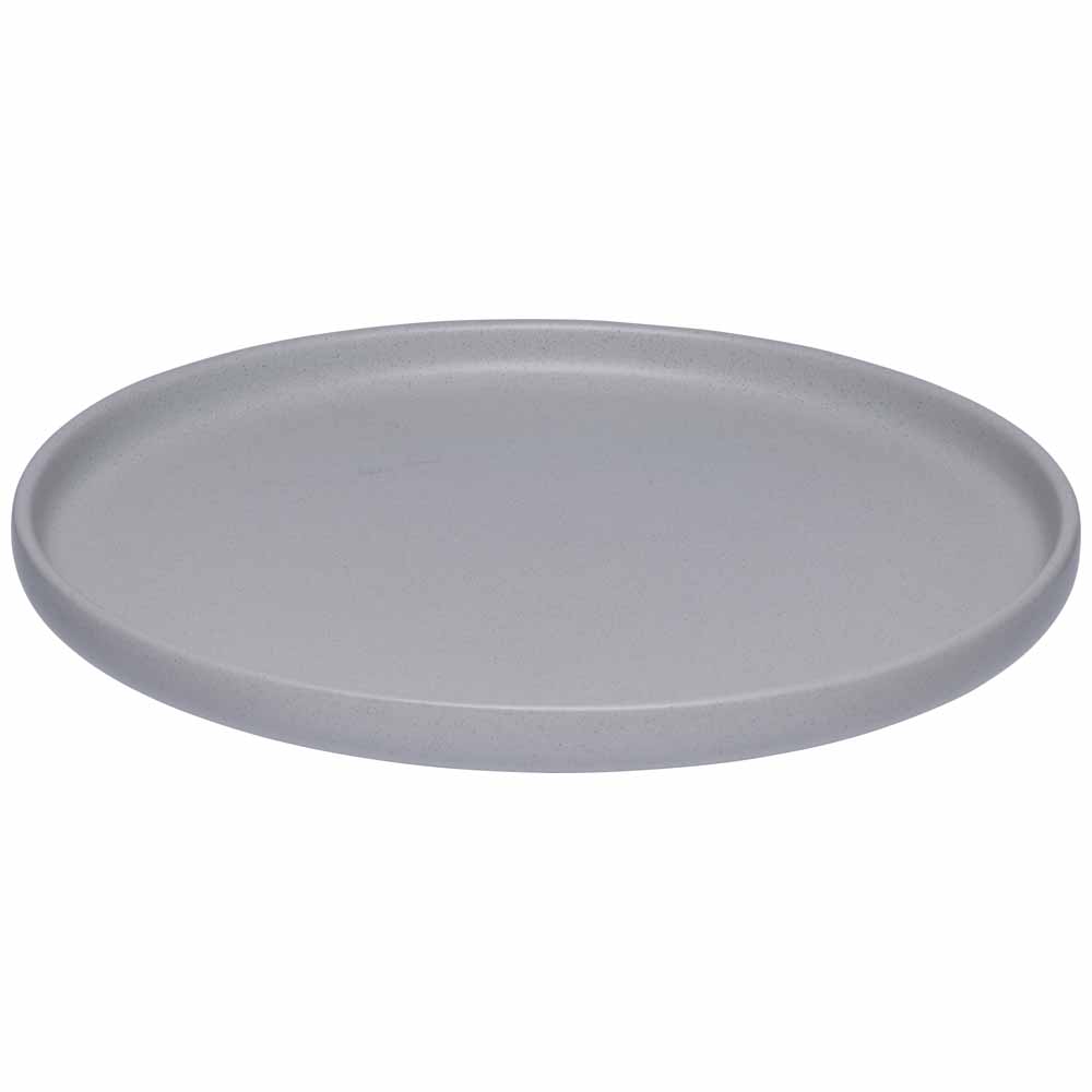 Wilko Cool Grey Speckled Dinner Plate 4 pack Wilko