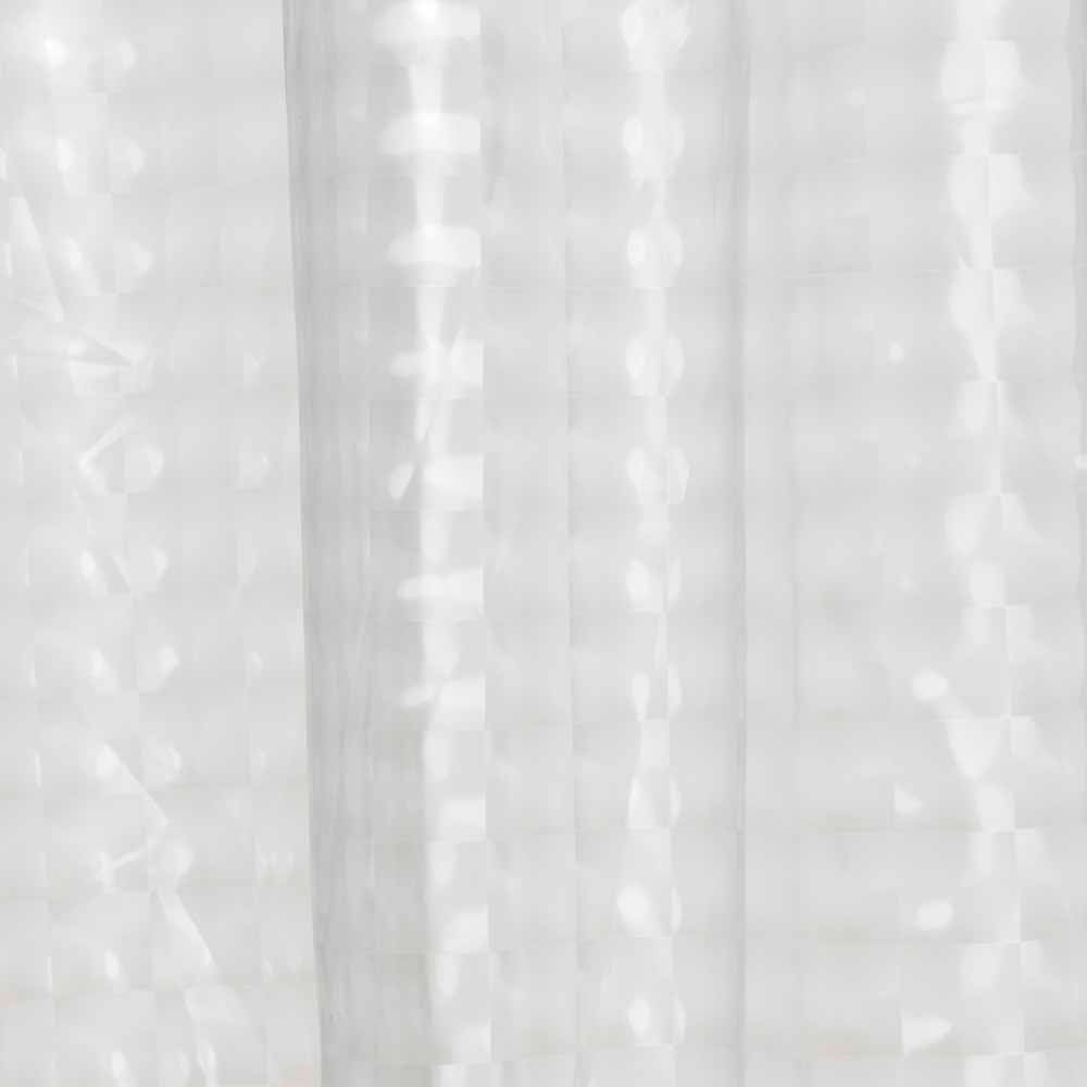 Wilko Clear 3D Shower Curtain Wilko