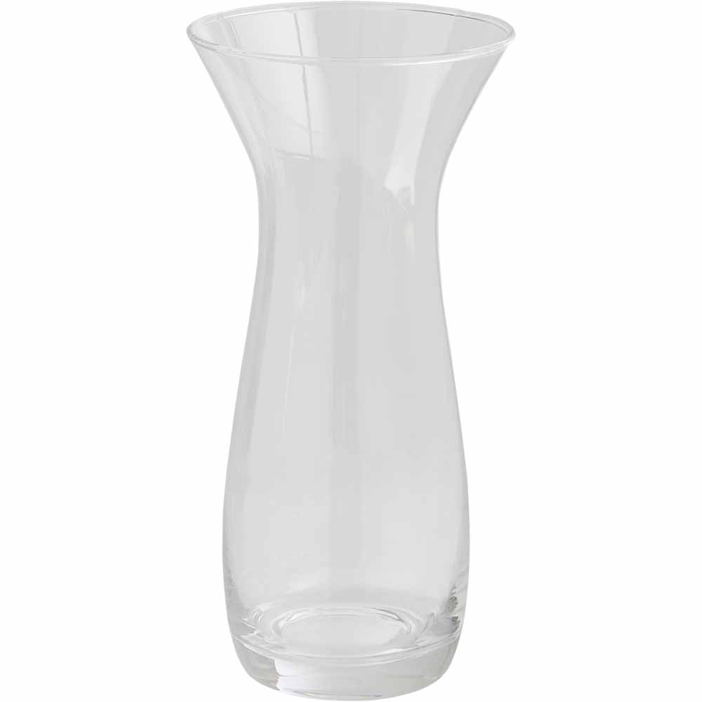 Wilko Vase Clear Flared Vase Wilko