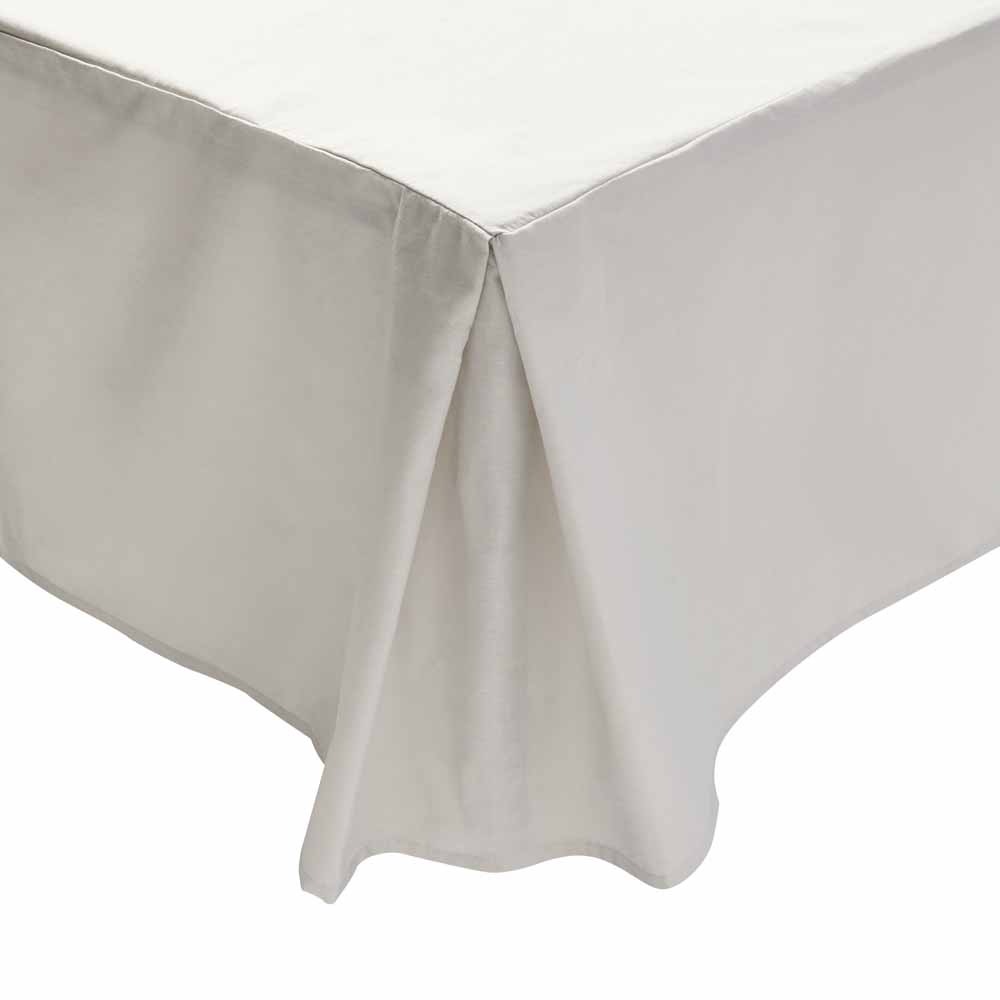 Wilko Double Silver Valance Bed Sheet Image 1