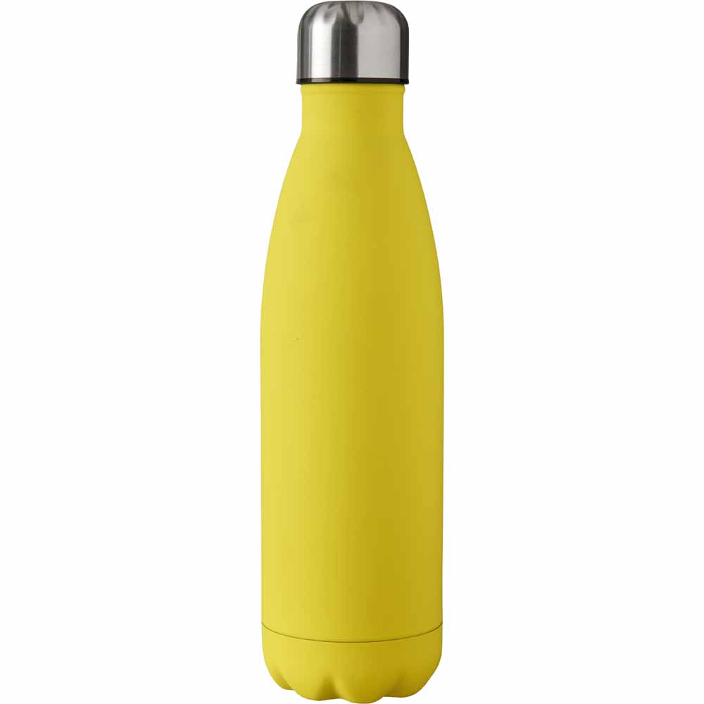 Wilko Yellow Double Wall Bottle 500ml Image