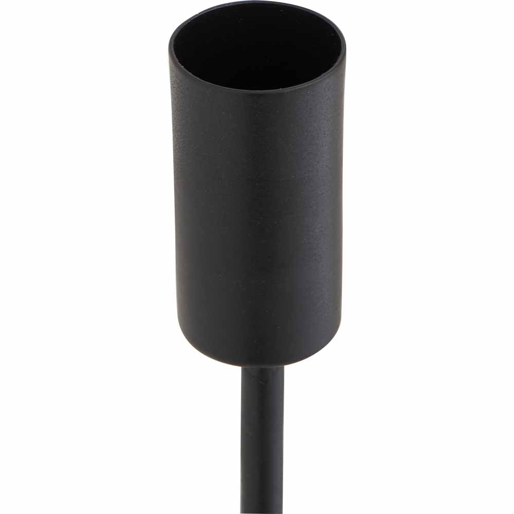 Wilko Black Taper Candle Holder Image 4