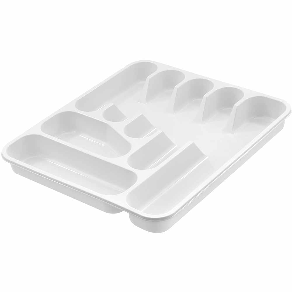 Wilko White Cutlery Tray Wilko