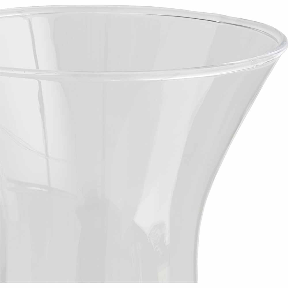 Wilko Vase Clear Flared Vase Wilko