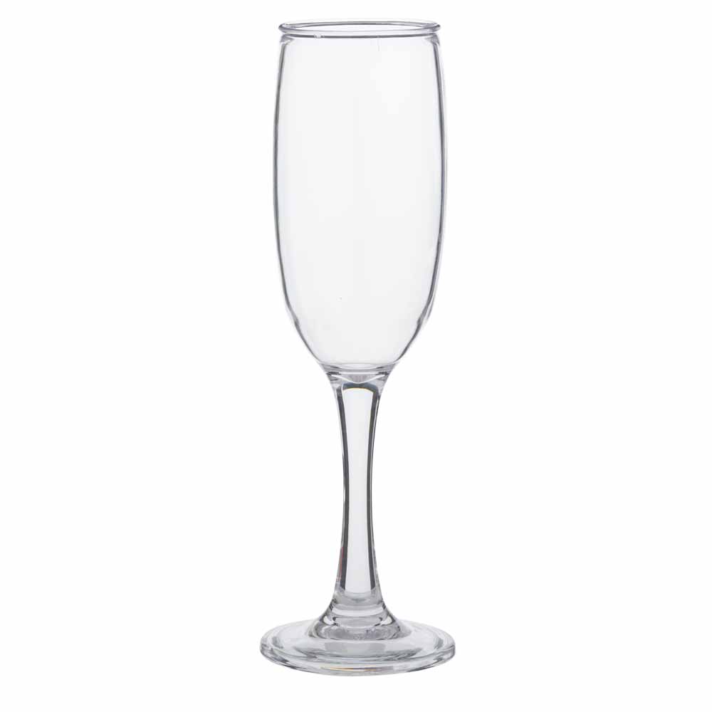 Wilko Plastic Champagne Glass Single Image