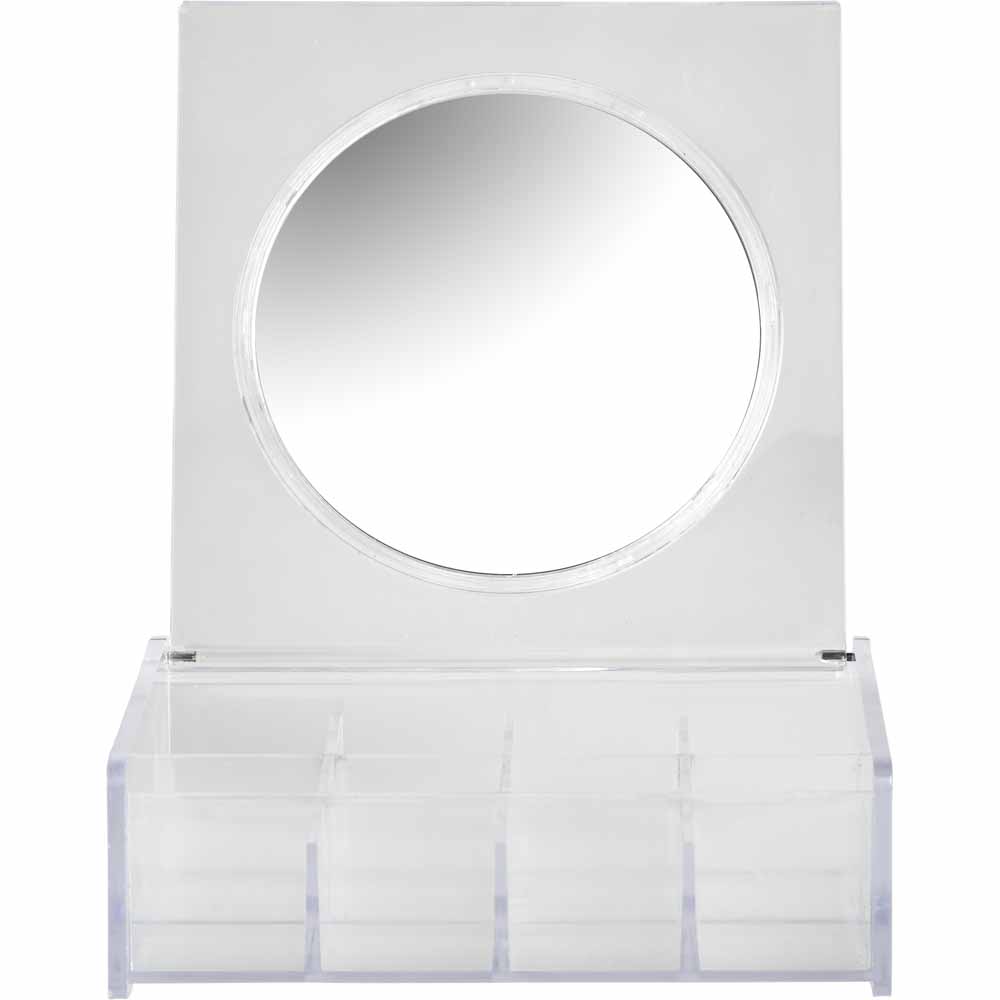 Wilko Cosmetic Box With Mirror Wilko