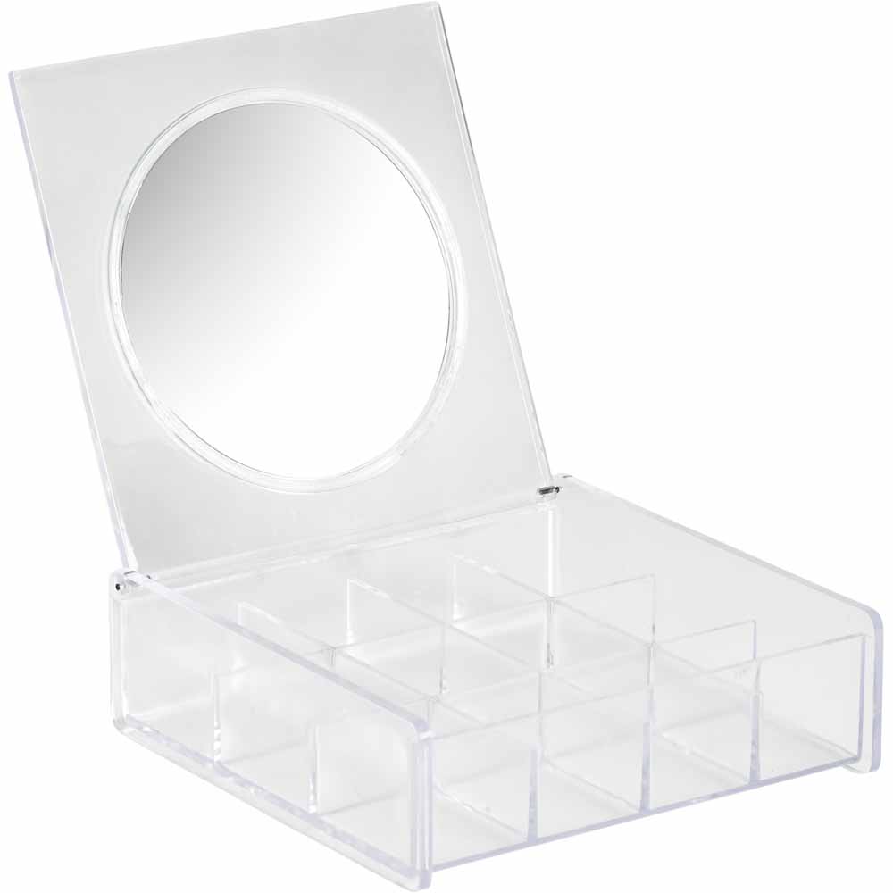 Wilko Cosmetic Box With Mirror Wilko