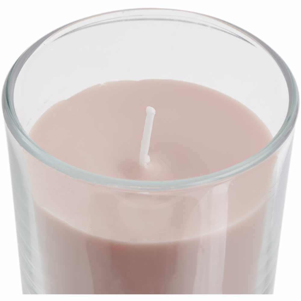 Wilko Scented Rose Candle in Glass Vase Image 2