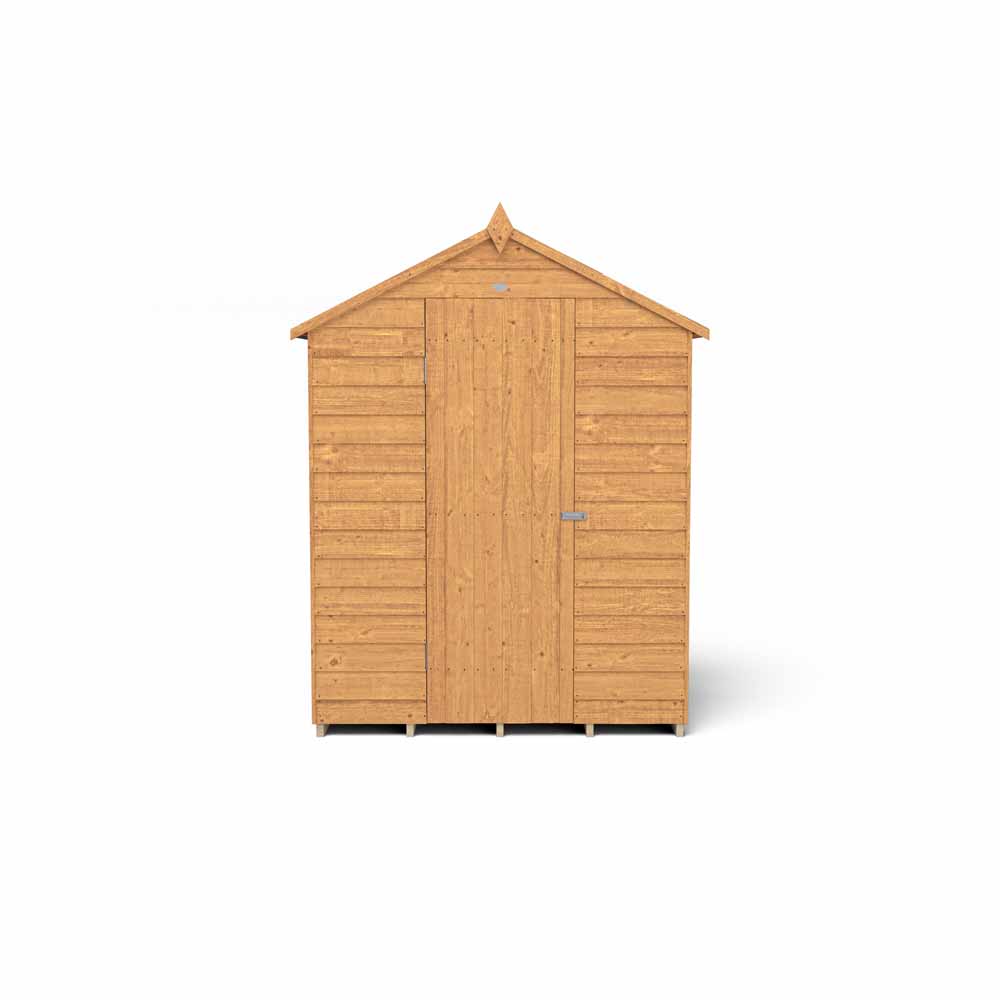 Forest Garden 5 x 3ft Windowless Overlap Dip Treated Apex Garden Shed Image 2