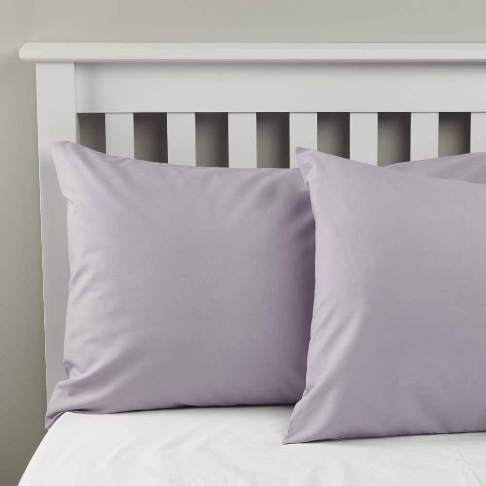 Wilko Greylac Housewife Pillowcase Pair Image 2