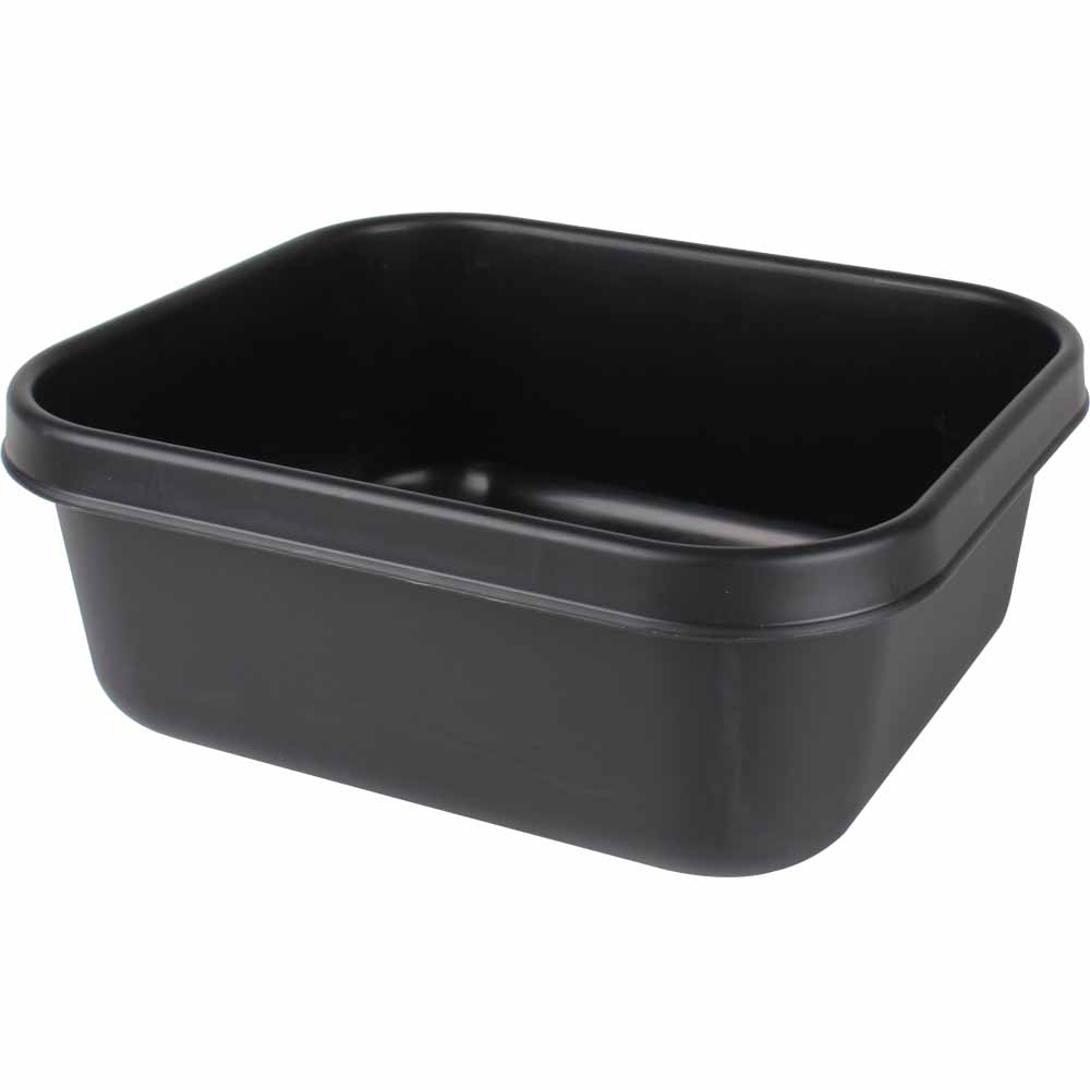 Wilko Black Washing Up Bowl Image 1