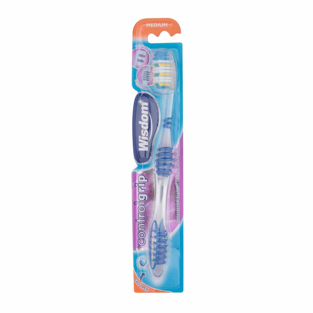 Wisdom Control Grip Medium Toothbrush Image 2