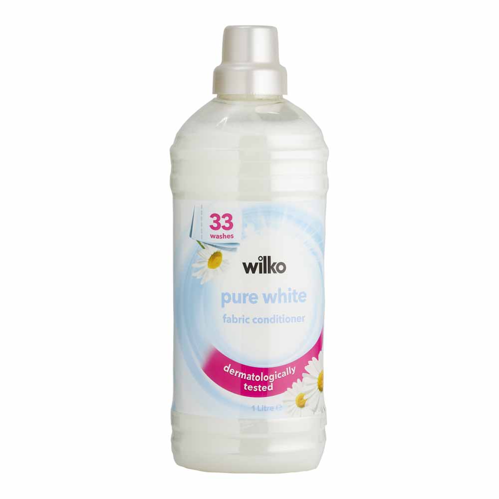 Wilko Pure White Fabric Conditioner 33 Washes 1L Image 1