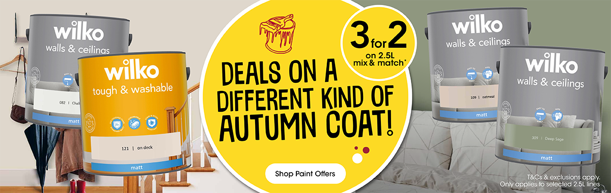 wilko paint offers