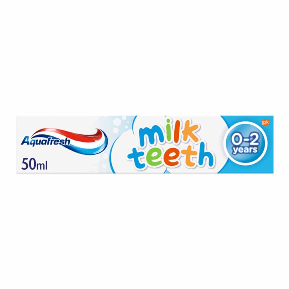 Aquafresh Milk Teeth Training Toothpaste For Ages 0-2 50ml Image 2