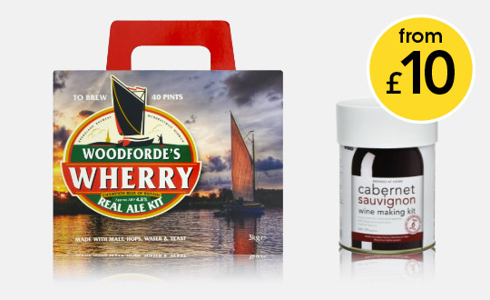 Homebrew beer and wine maing kits